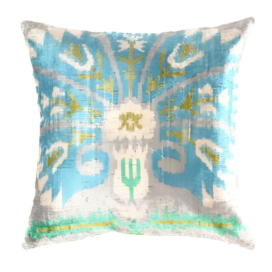 Canvello Handmade Decorative Velvet Pillow - 20’’ X 20’’ - light blue / 20’’ X 20’’ - Canvello