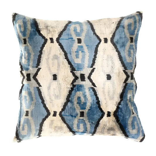 Canvello Handmade Decorative Velvet Pillow - 20’’ X 20’’ - light blue - Canvello