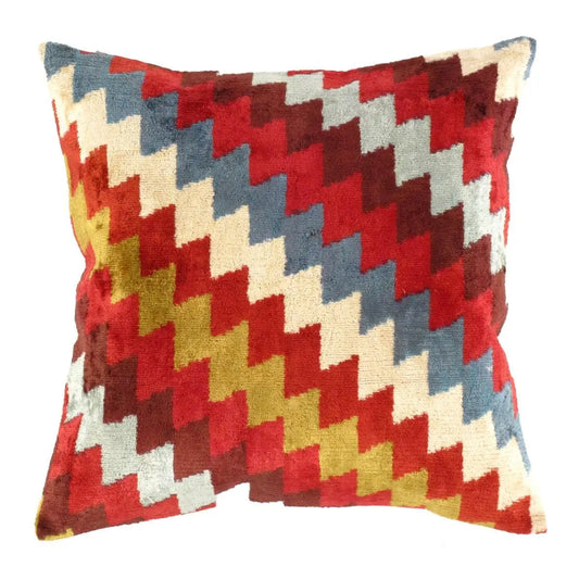 Canvello Handmade Decorative Velvet Pillow - 20’’ X 20’’ - Red / 20’’X 20’’ - Canvello
