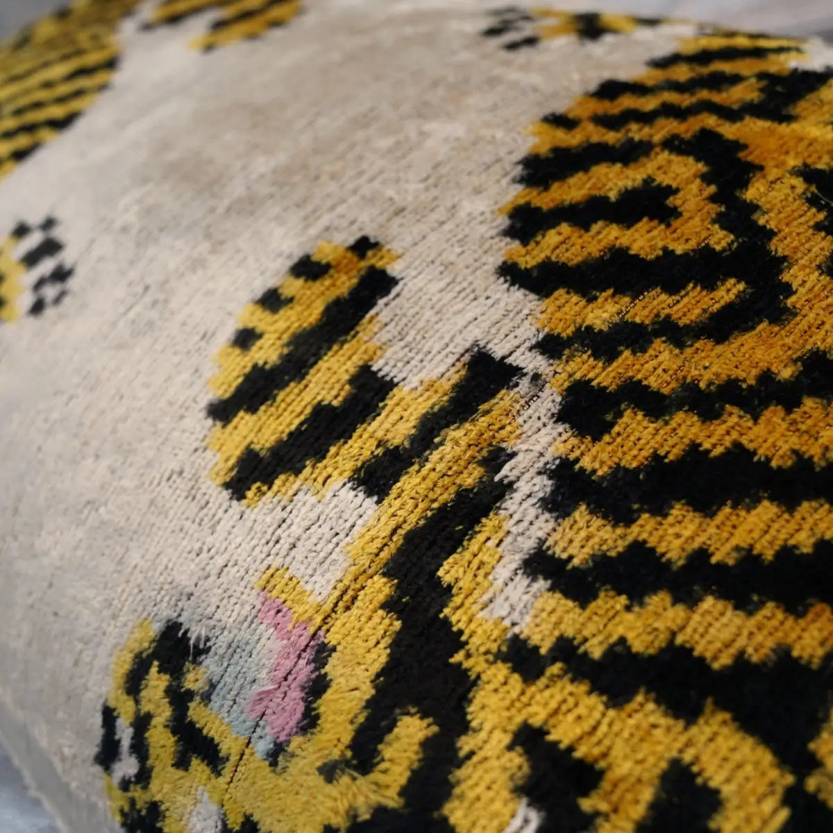 Canvello Handmade Designer Tiger Throw Pillow Down Filled - 16’’X24’’ - Canvello