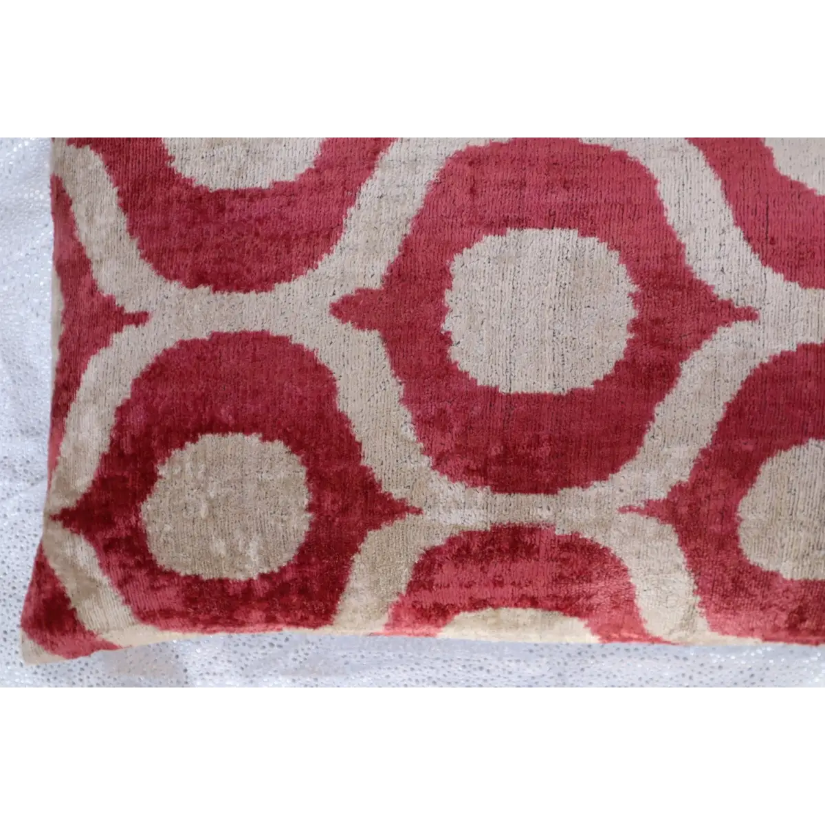 Canvello Handmade Designer Velvet Throw Pillow - 16’’ X 24’’ - Pinkish - Canvello