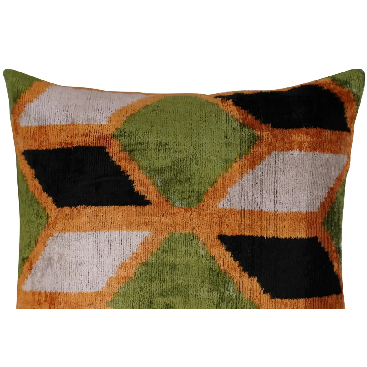 Canvello Handmade Gold Army Green Throw Pillows - 16x16 inch - Canvello