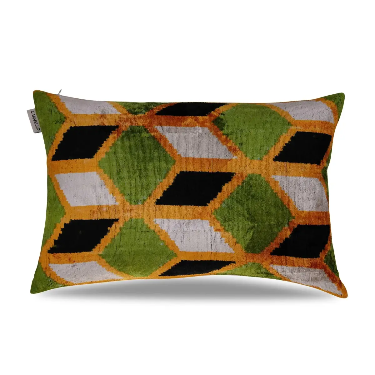 Canvello Handmade Gold Army Green Throw Pillows - 16X24 - Canvello