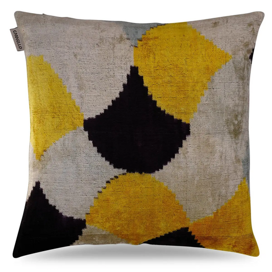 Canvello Handmade Gold Velvet Throw Pillow - 20x20 - Canvello