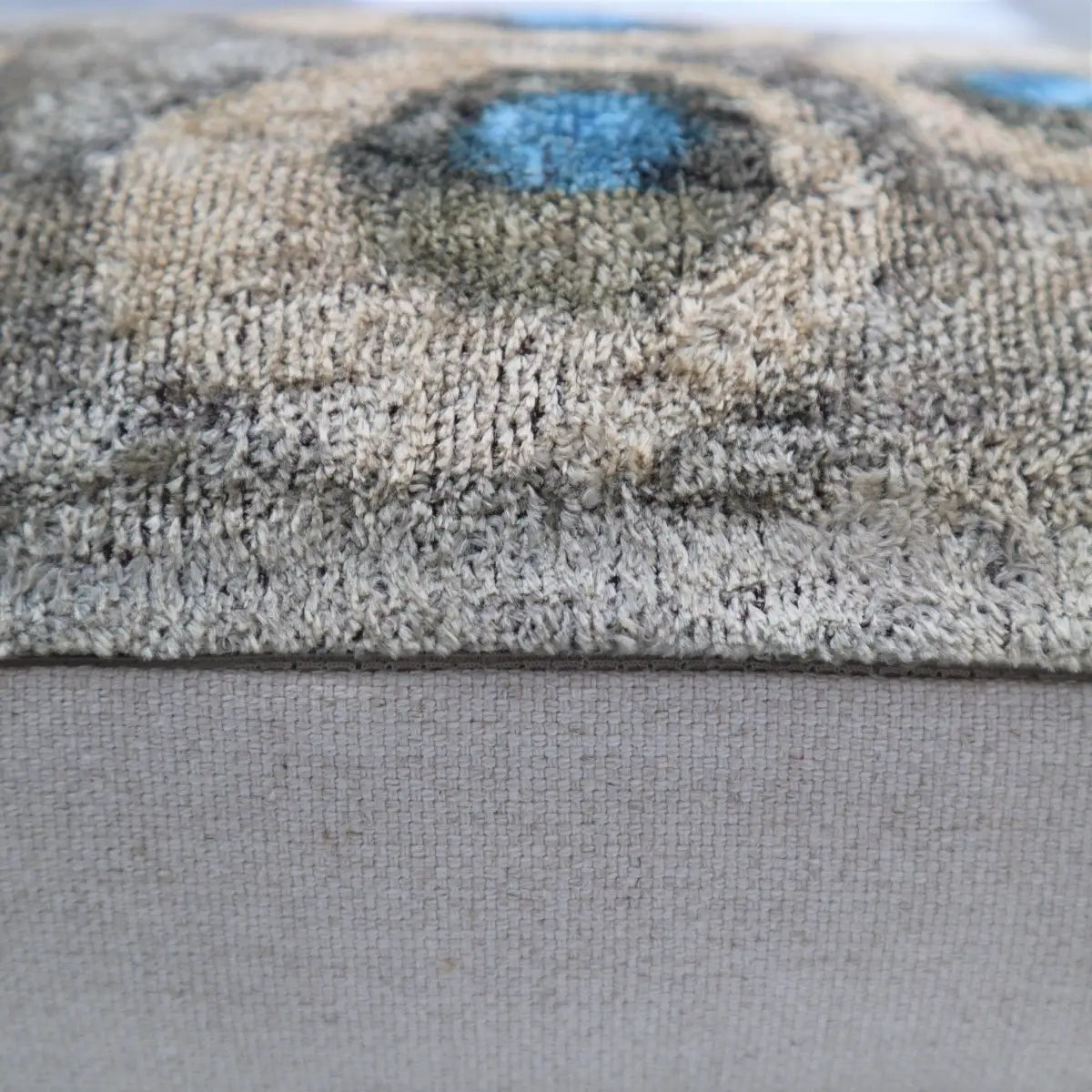 Canvello Handmade Gray Blue Velvet Throw Pillows - 16X24 - Canvello