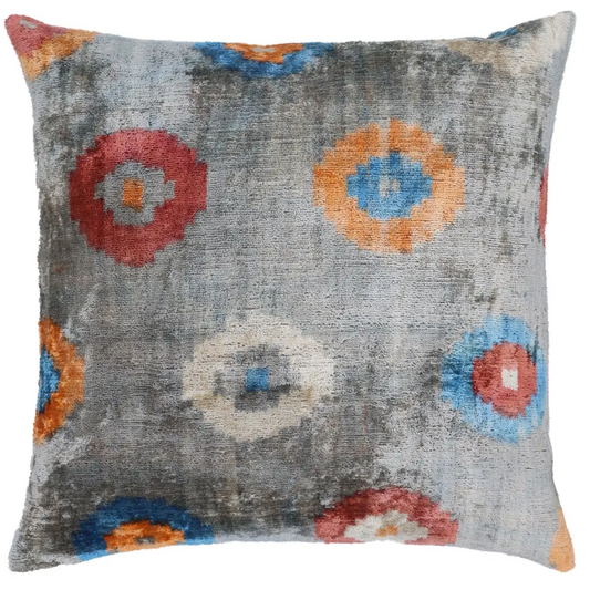 Canvello Handmade Gray Velvet Throw Pillow - 20x20 - Canvello