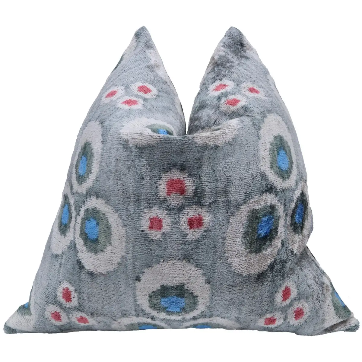 Canvello Handmade Gray Velvet Throw Pillow - 20x20 - Canvello