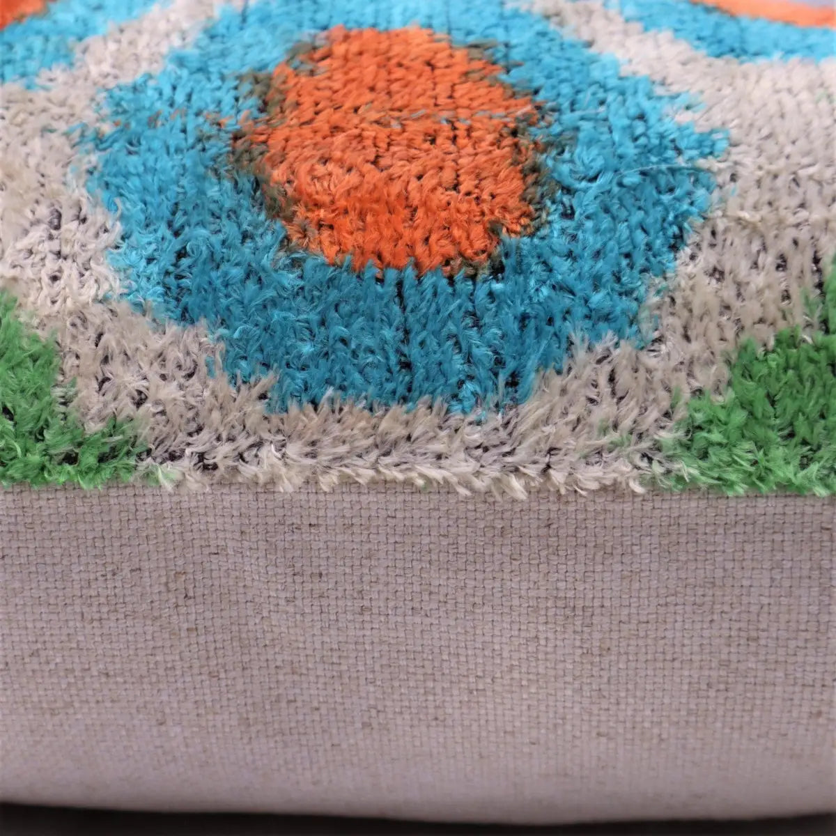 Canvello Handmade Green Orange Velvet Throw Pillows - 16x24 - Canvello
