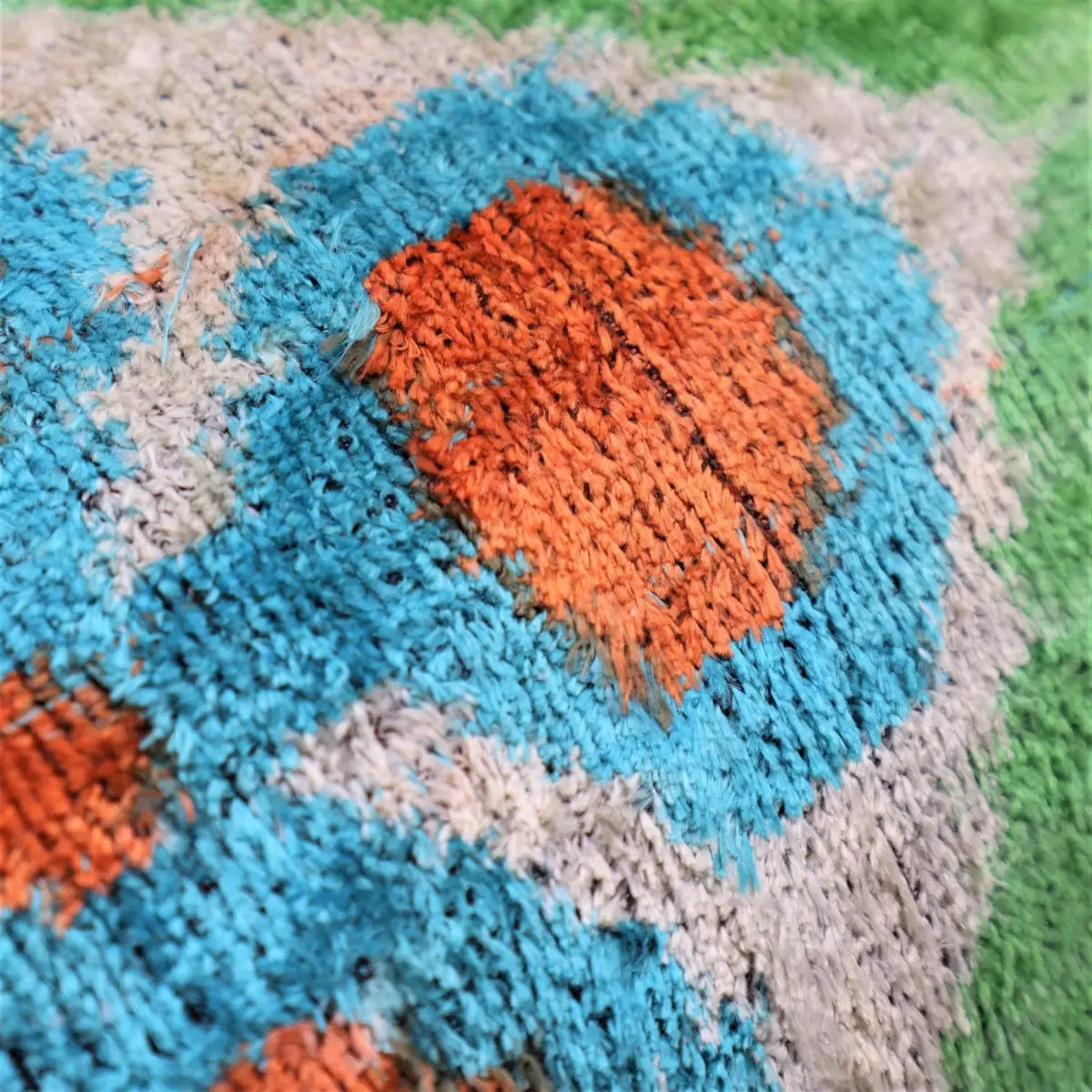 Canvello Handmade Green Orange Velvet Throw Pillows - 16x24 - Canvello