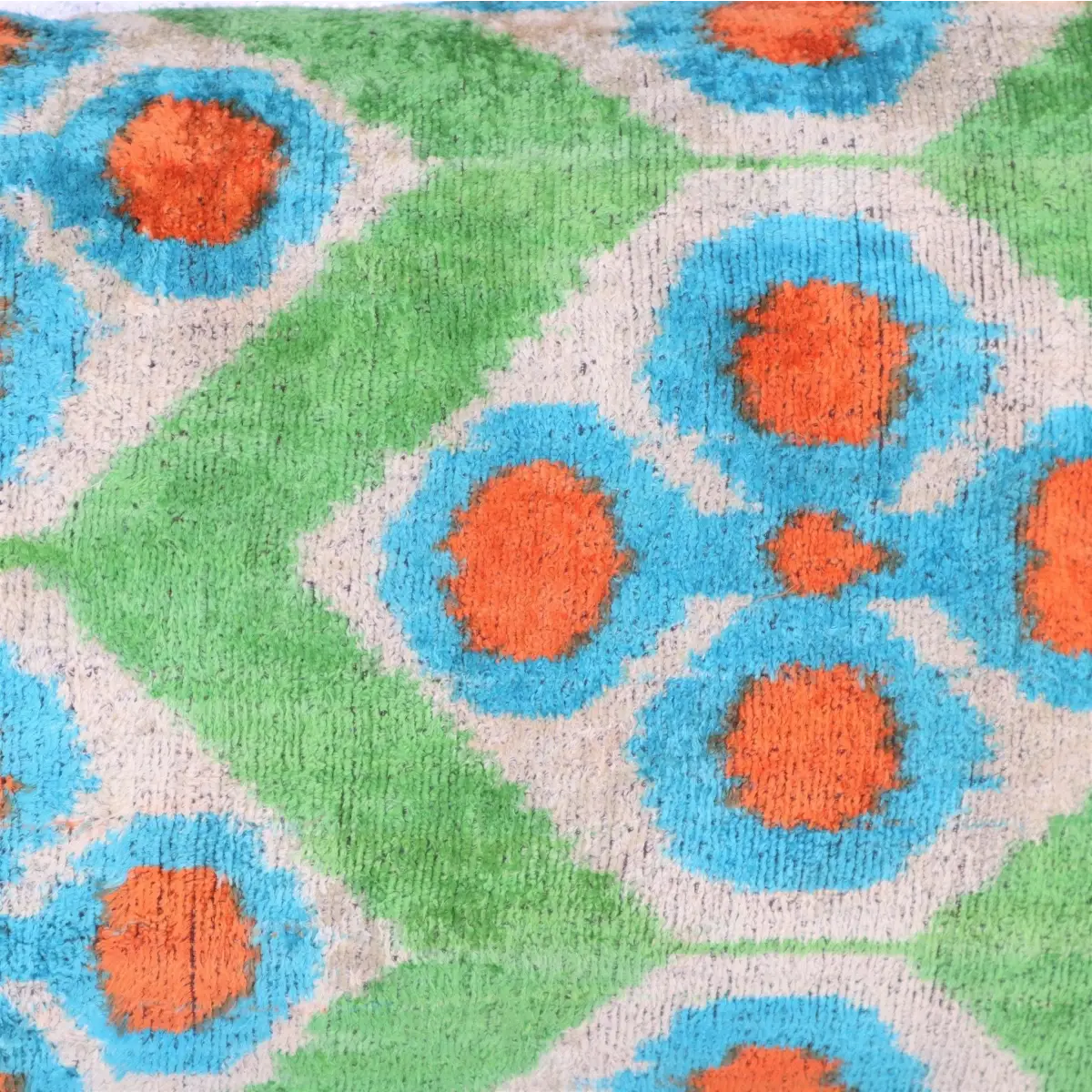 Canvello Handmade Green Orange Velvet Throw Pillows - 16x24 - Canvello