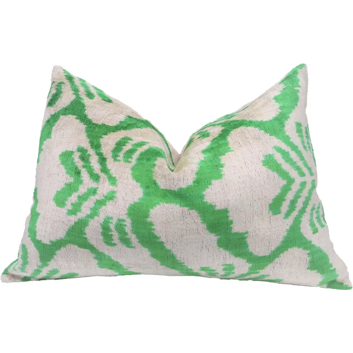 Canvello Handmade Green Velvet Throw Pillows - 16x24 - Canvello
