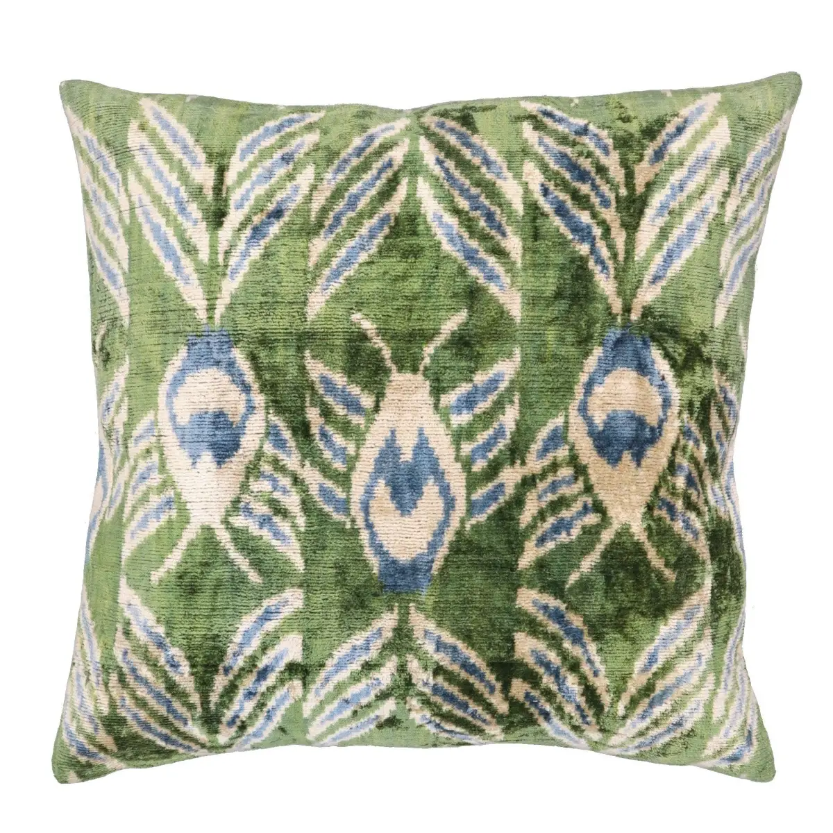 Canvello Handmade Green Velvet Throw Pillows - 20x20 - Canvello