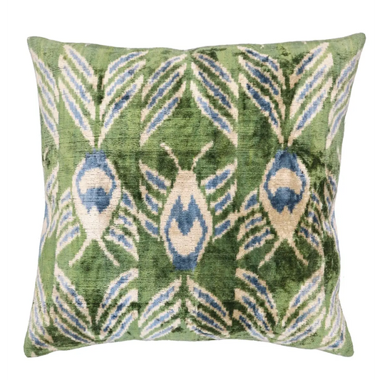 Canvello Handmade Green Velvet Throw Pillows - 20x20 - Canvello