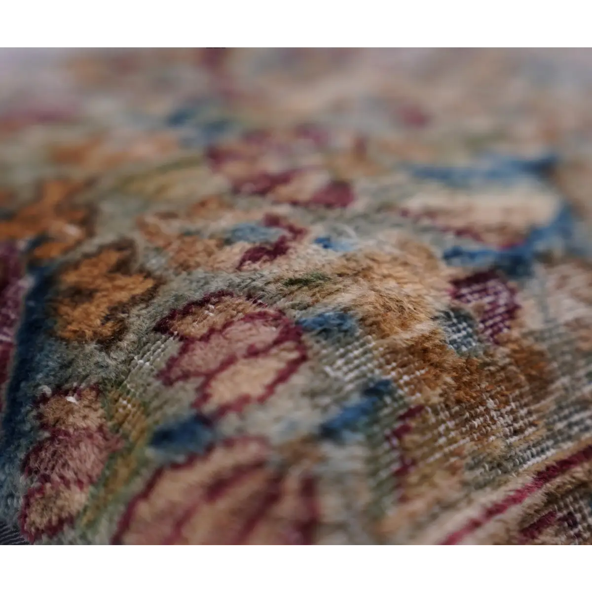 Canvello Handmade Kerman Rug Antique Pillow - 18’’x18’’ - Canvello