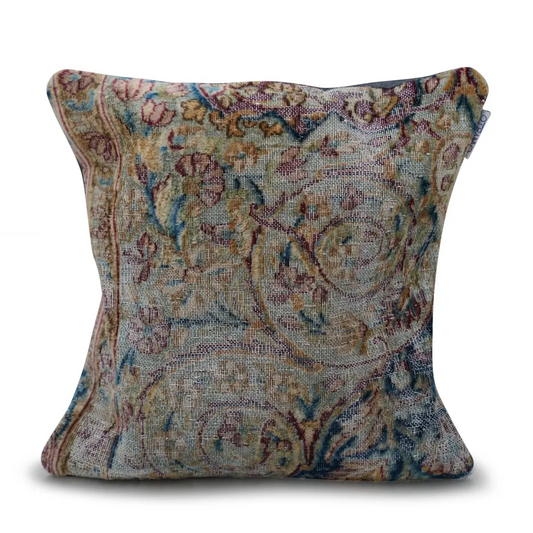 Canvello Handmade Kerman Rug Antique Pillow - 18’’x18’’ - Canvello