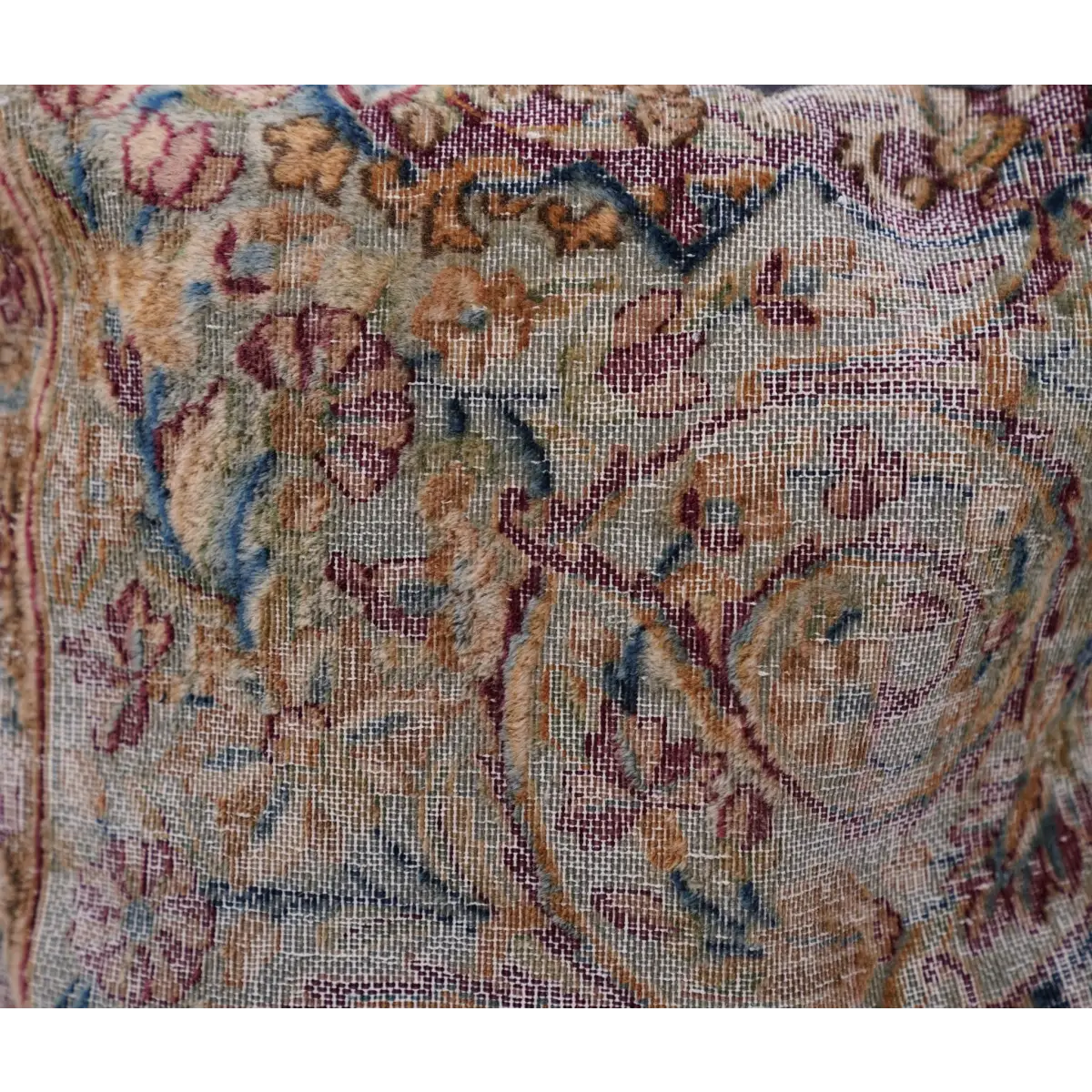 Canvello Handmade Kerman Rug Antique Pillow - 18’’x18’’ - Canvello