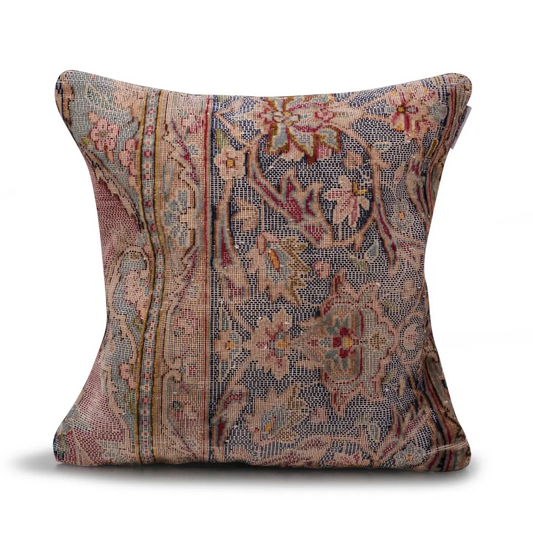 Canvello Handmade Kerman Silkroad Rug Pillows - 18’’x18’’ - Canvello
