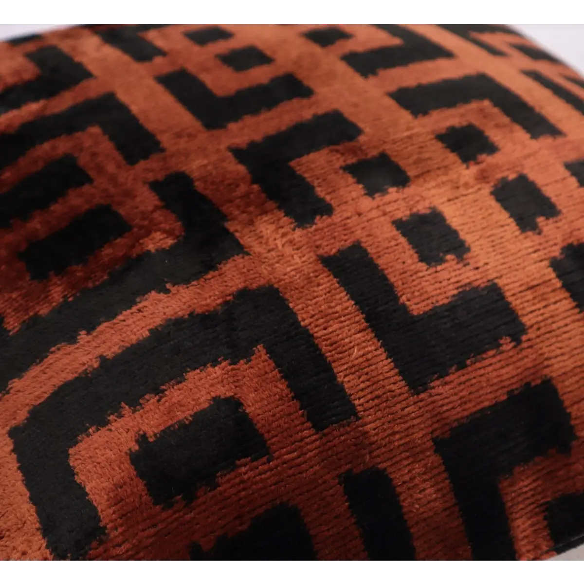 Canvello Handmade Luxury Brown Velvet Throw Pillow - 20x20 - Canvello