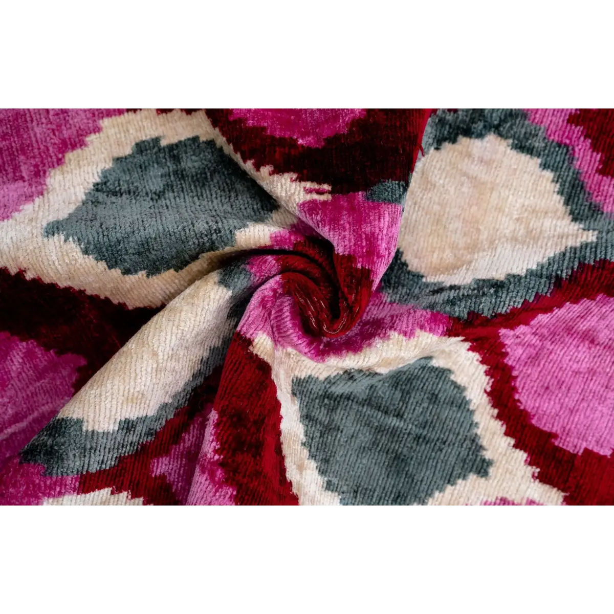 Canvello Handmade Luxury Decorative Pillow Cover & Premium Down Feather Insert Soft Velvet Silk Throw Cushion Gray Pink