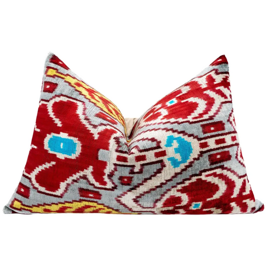 Canvello Handmade Luxury Decorative Pillow Cover & Premium Down Feather Insert Super Soft Velvet Silk Throw Cushion