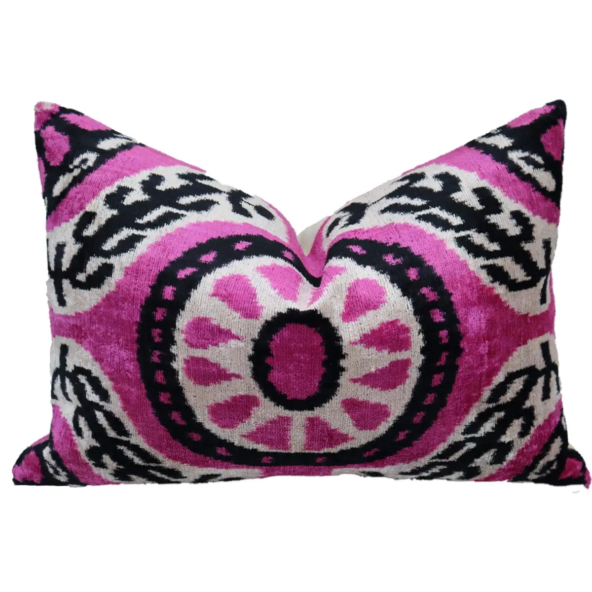 Canvello Handmade Luxury Decorative Pink with Doen Feather Pillow - 16x24in - Canvello