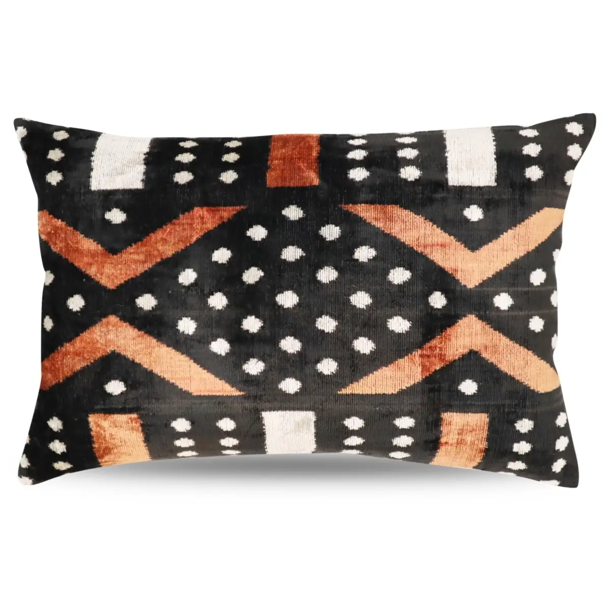 Canvello Handmade Luxury Gold Black Pillow with Down Insert - 16x24 - Canvello