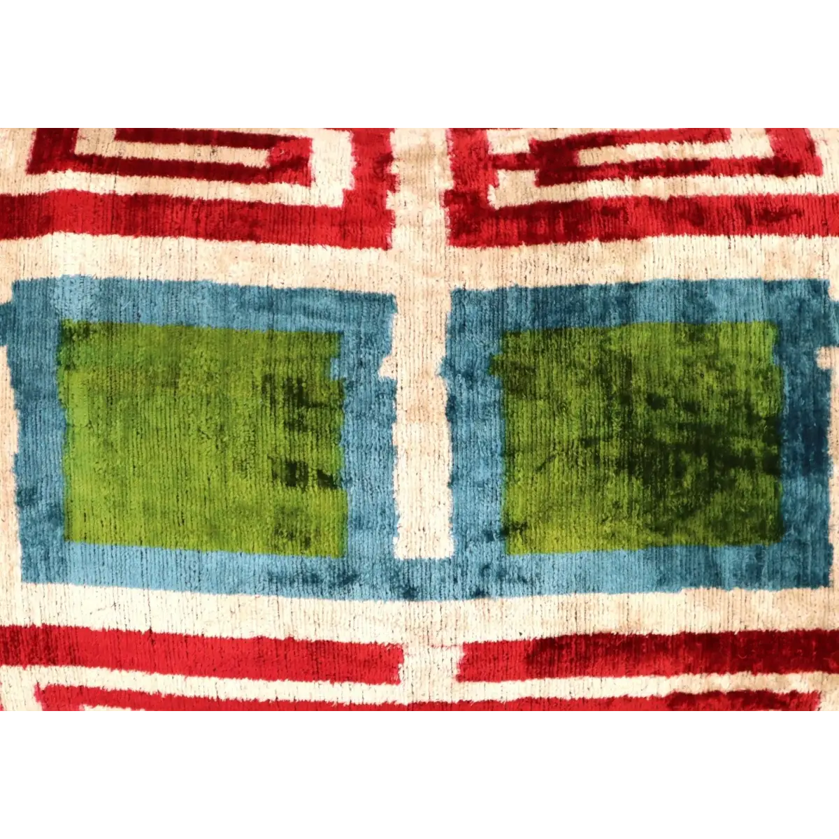 Canvello Handmade Luxury Green Pink Velvet Throw Pillows - 16’’x24’’ - Canvello