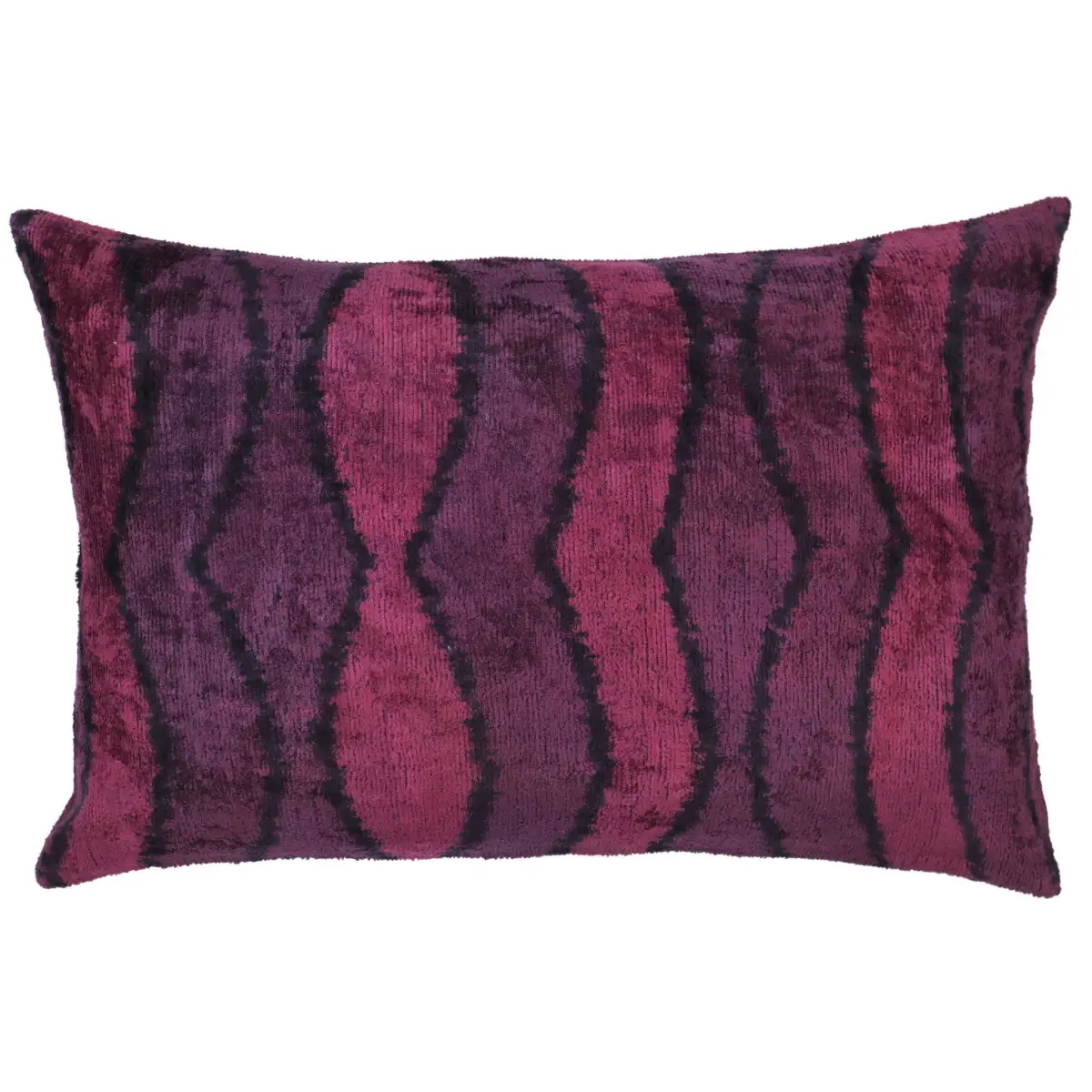 Canvello Handmade Luxury Pink Throw Pillow with Down Insert - 16x24 - Canvello