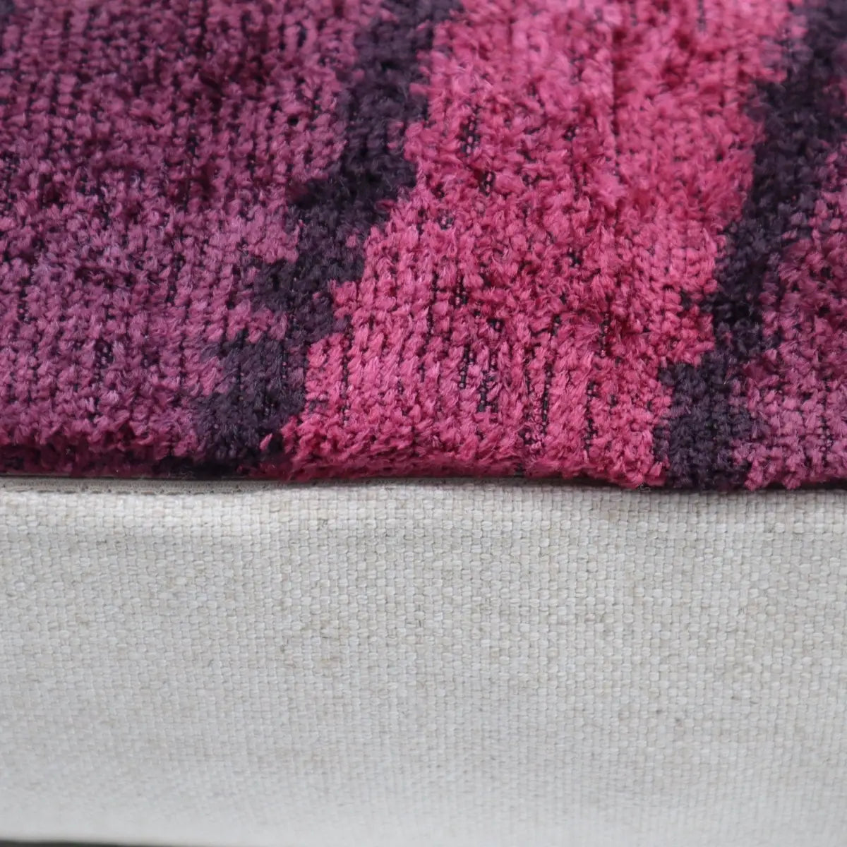 Canvello Handmade Luxury Pink Throw Pillow with Down Insert - 16x24 - Canvello