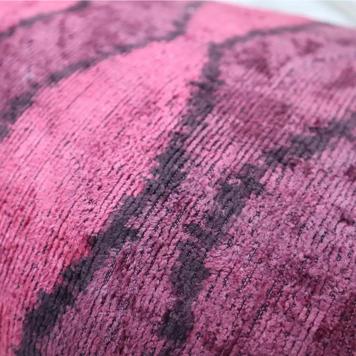 Canvello Handmade Luxury Pink Throw Pillow with Down Insert - 16x24 - Canvello