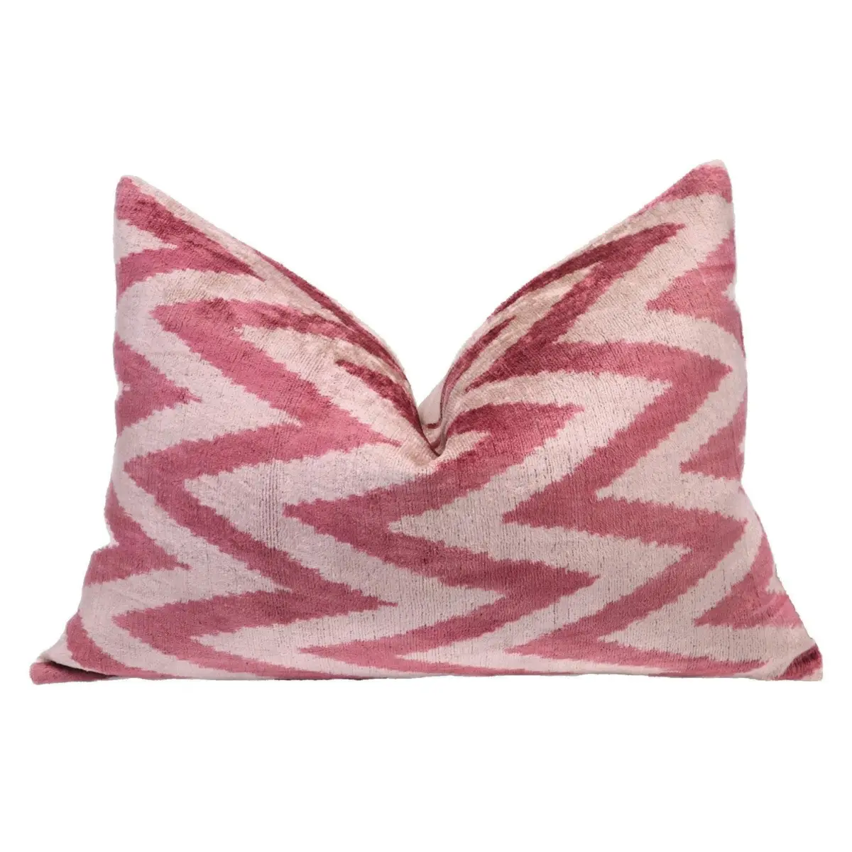 Canvello Handmade Luxury Pinkish Velvet Throw Pillow - 16x24 - Canvello