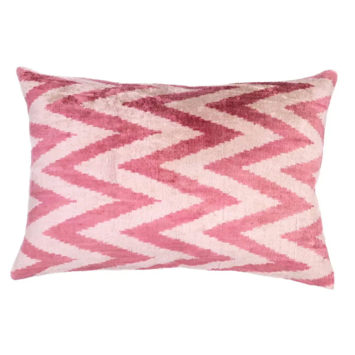 Canvello Handmade Luxury Pinkish Velvet Throw Pillow - 16x24 - Canvello