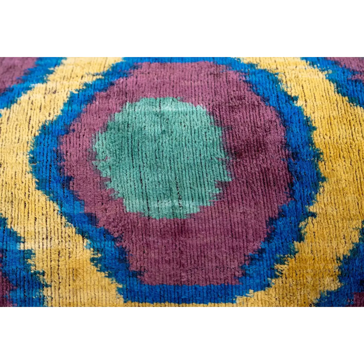 Canvello Handmade Luxury Purple Gold Green Decorative Pillow Cover & Premium Down Feather Insert Soft Velvet Silk Throw