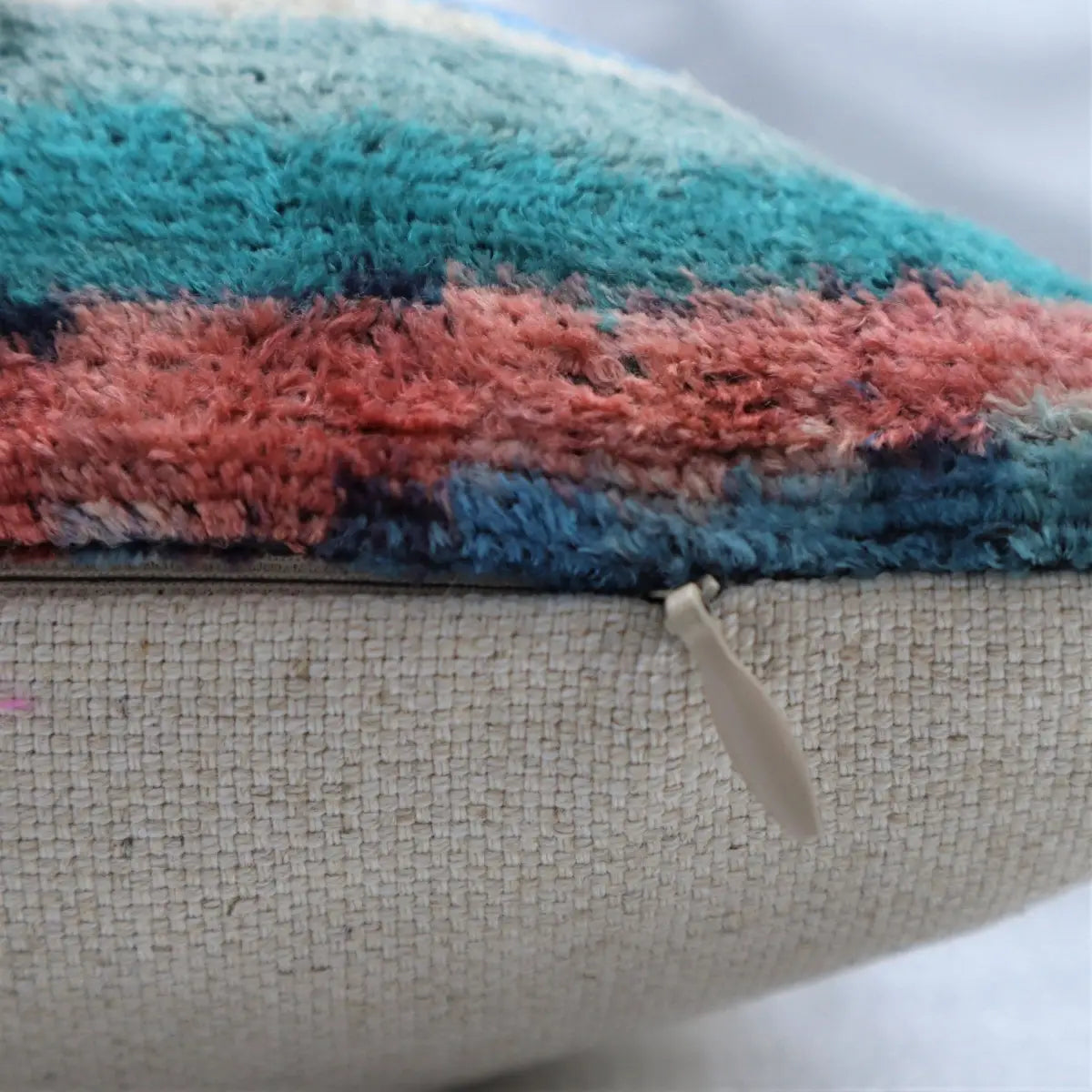 Canvello Handmade Luxury Rainbow Pillow with Down Insert - Canvello