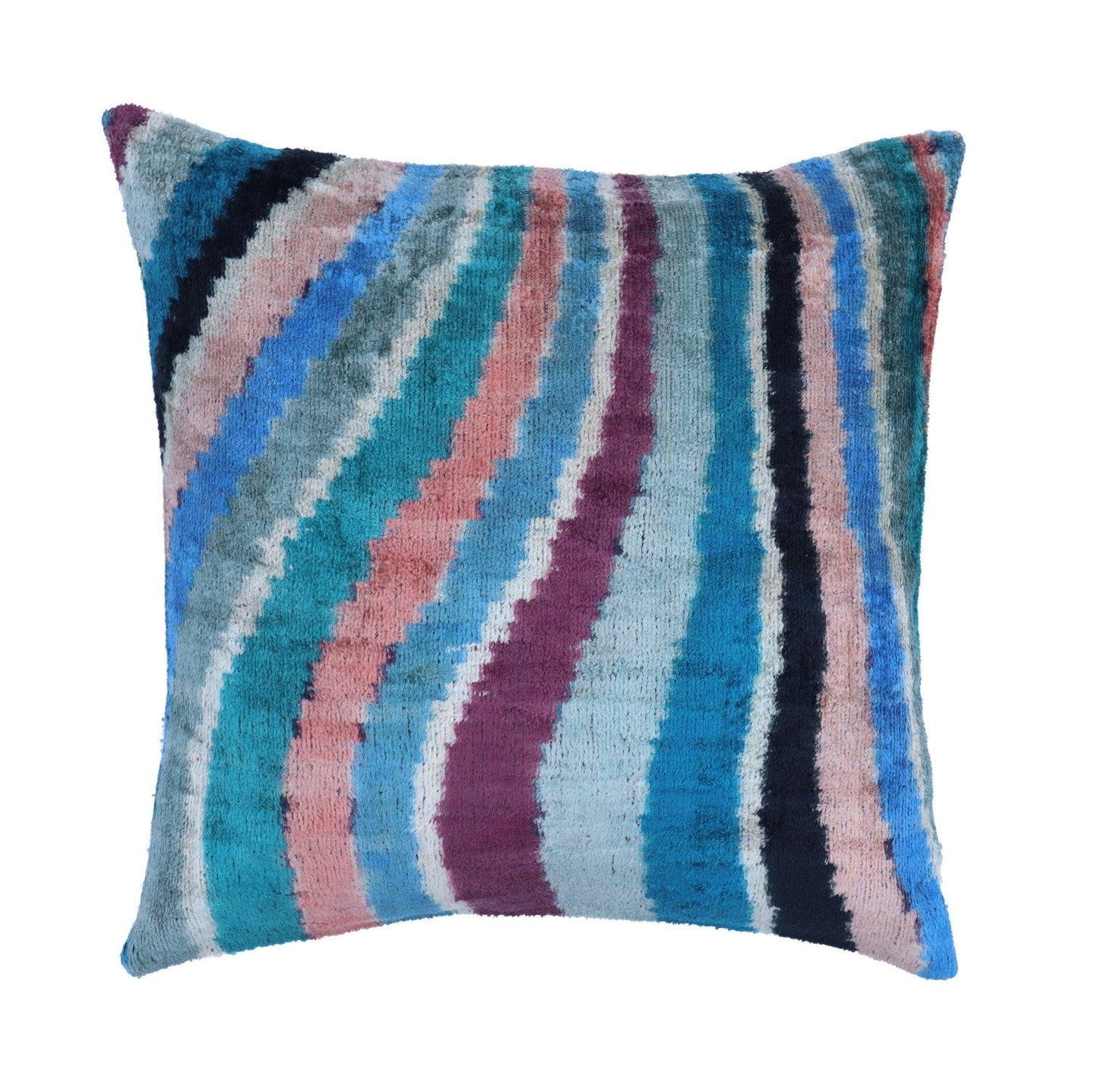 Coussin arc-en-ciel de luxe fait main Canvello avec insert en duvet