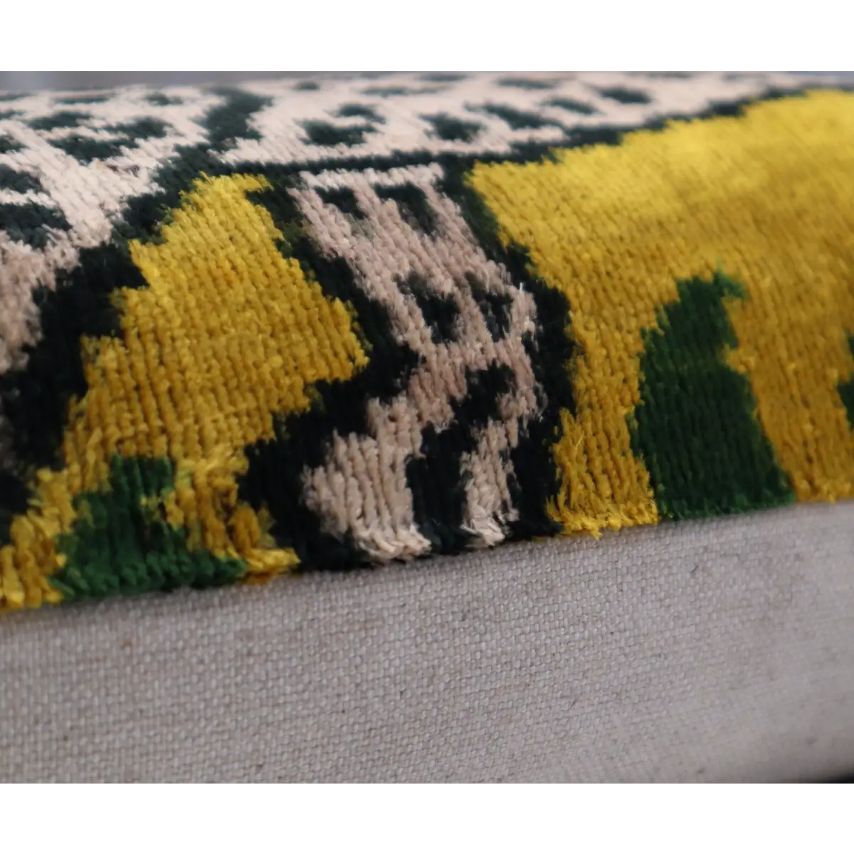 Canvello Handmade Luxury Yellow Tiger Throw Pillows - 16x24 - Canvello