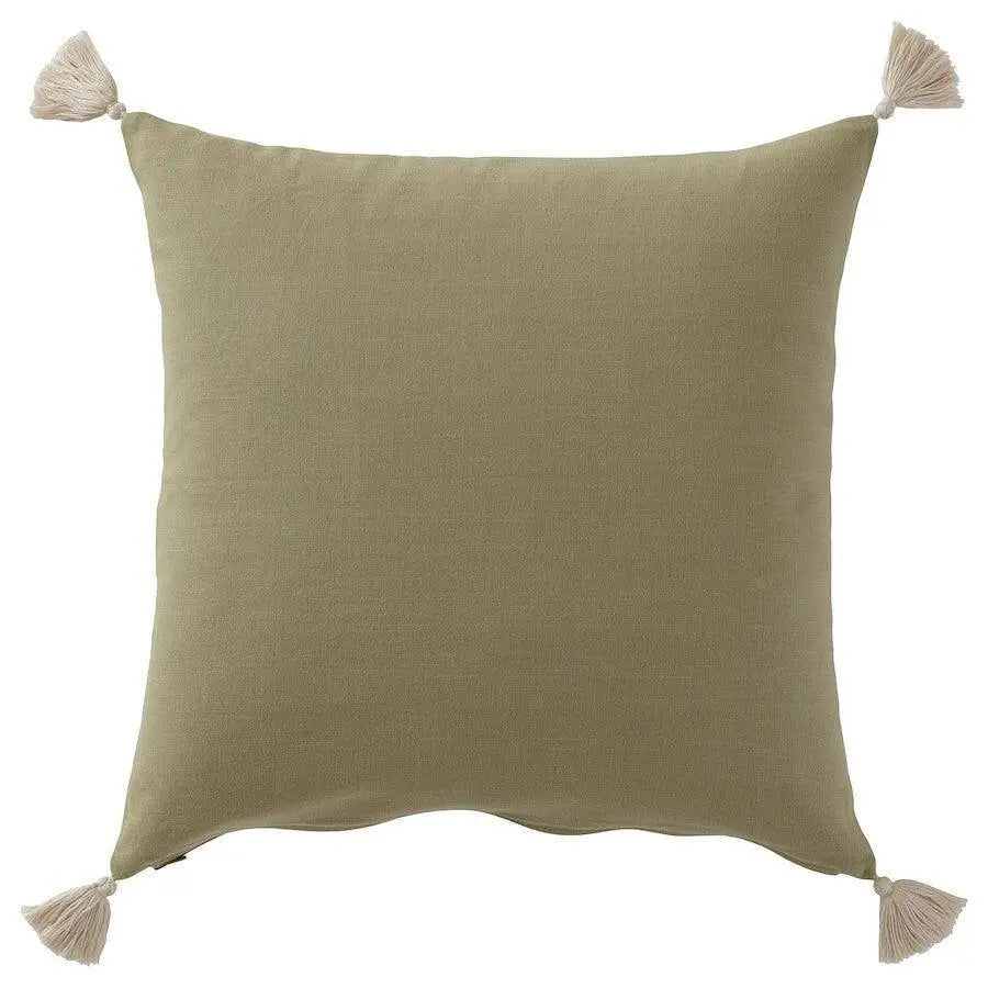 Canvello Handmade Olive Green Throw Pillow | 20 x20 - Olive - Canvello
