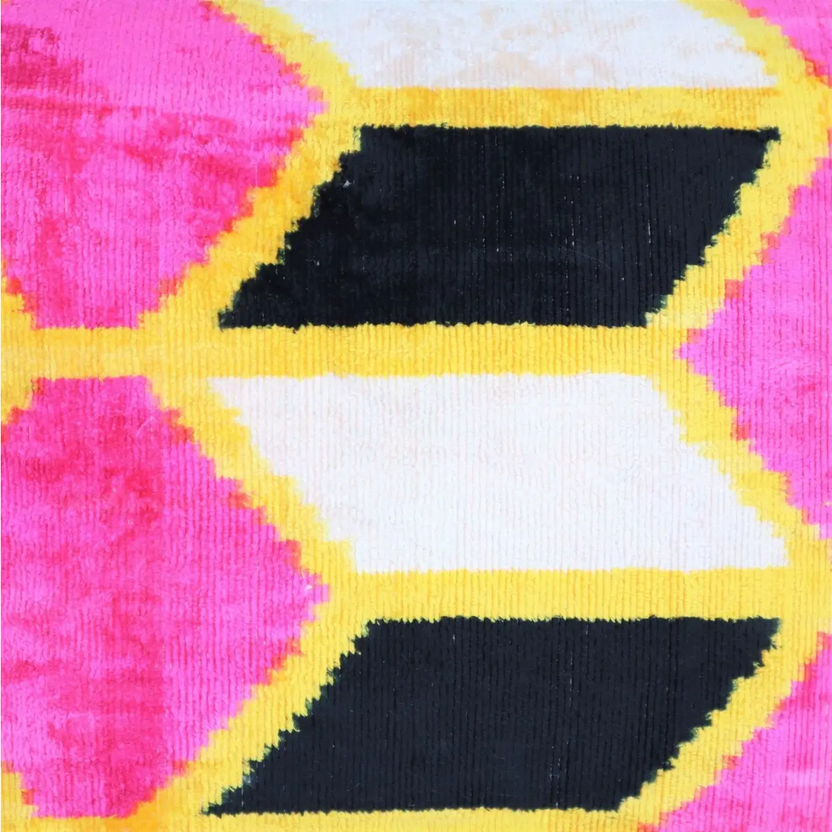 Canvello Handmade Pink Black Velvet Throw Pillow with Down Insert - 16x24 - Canvello