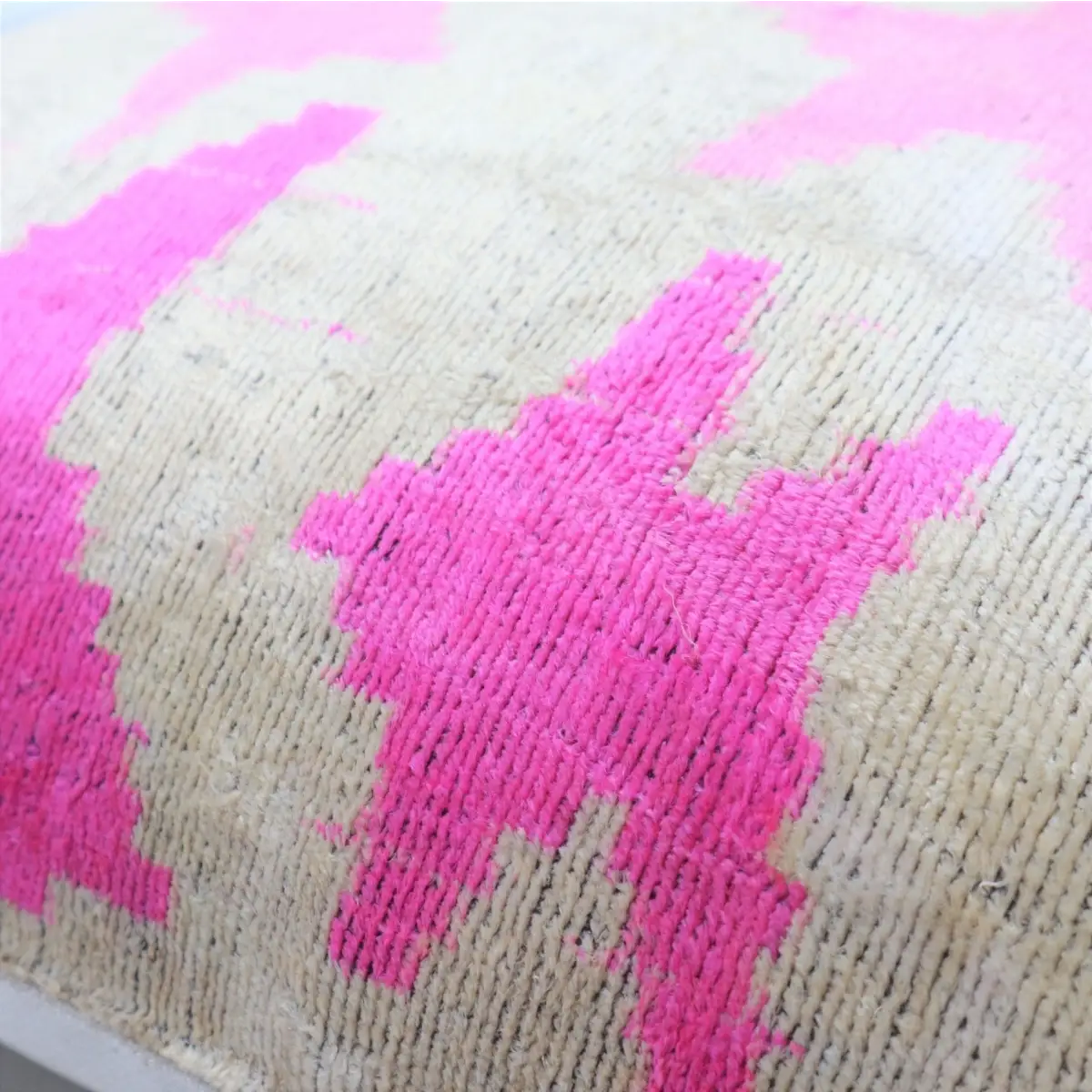 Canvello Handmade Pink start Throw Pillow with Down Insert - 18 x 18 - Canvello