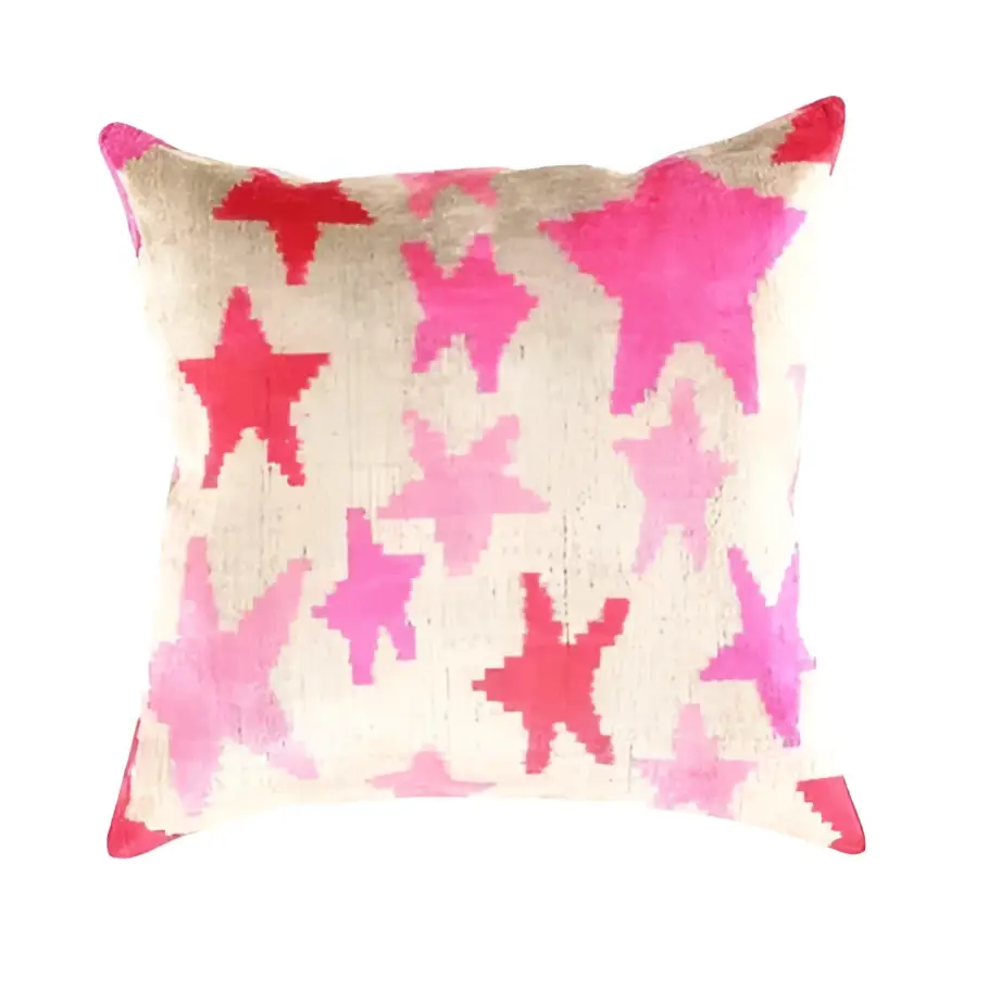 Canvello Handmade Pink Throw Pillow For Sofa | Set of 2 |18x18 |16x24 - Canvello