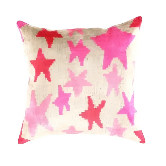 Canvello Handmade Pink Throw Pillow For Sofa | Set of 2 |18x18 |16x24 - Canvello