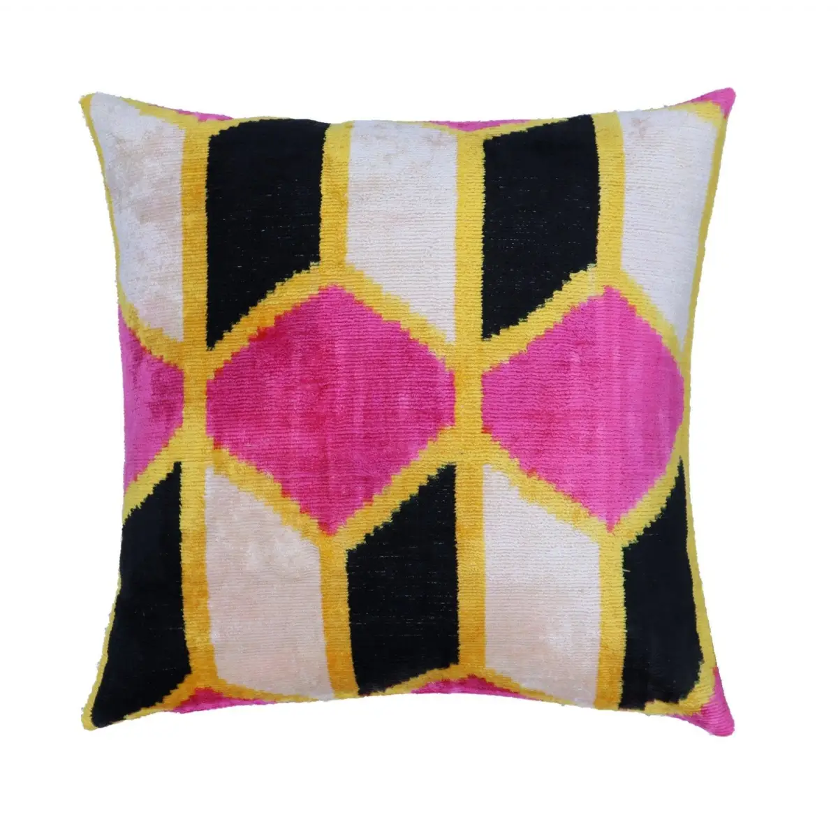 Canvello Handmade Pink Velvet Throw Pillows - 16x16 inch - Canvello