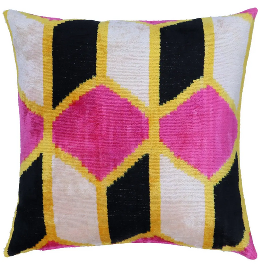 Canvello Handmade Pink Velvet Throw Pillows - 16x16 inch - Canvello