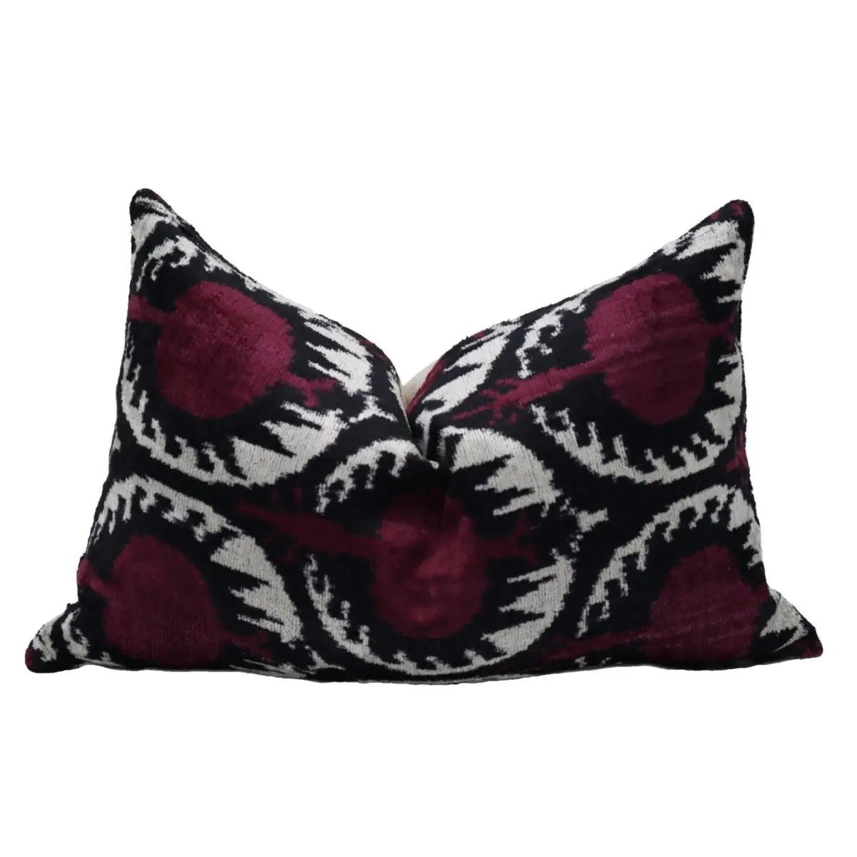 Canvello Handmade Purple Pomegranate Lumbar Pillow For Couch - 16x24 - Canvello