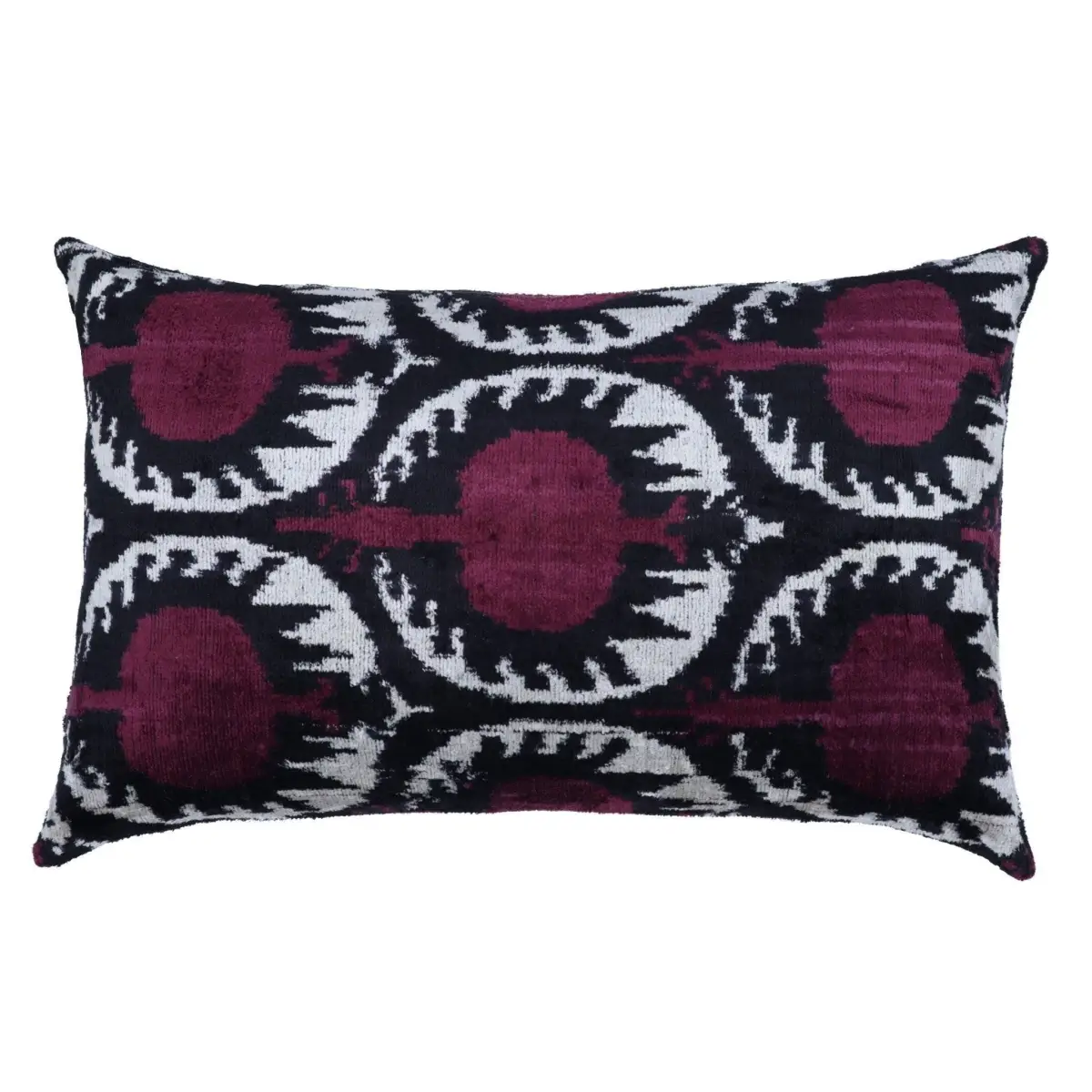 Canvello Handmade Purple Pomegranate Lumbar Pillow For Couch - 16x24 - Canvello