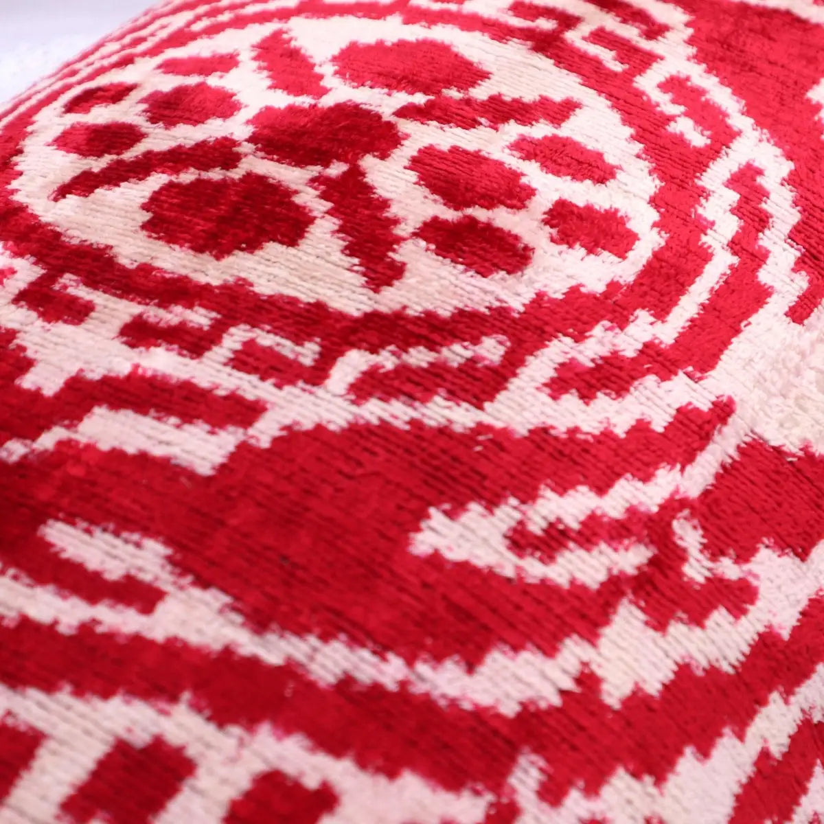 Canvello Handmade Red Super Soft Pillow With Down Insert- 16’’x24’’ - Canvello