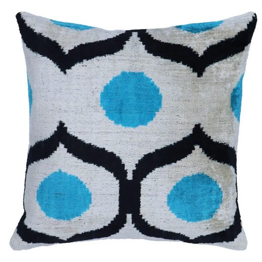 Canvello Handmade Sky Blue Pillows For Couch - 16x16 inch - Canvello