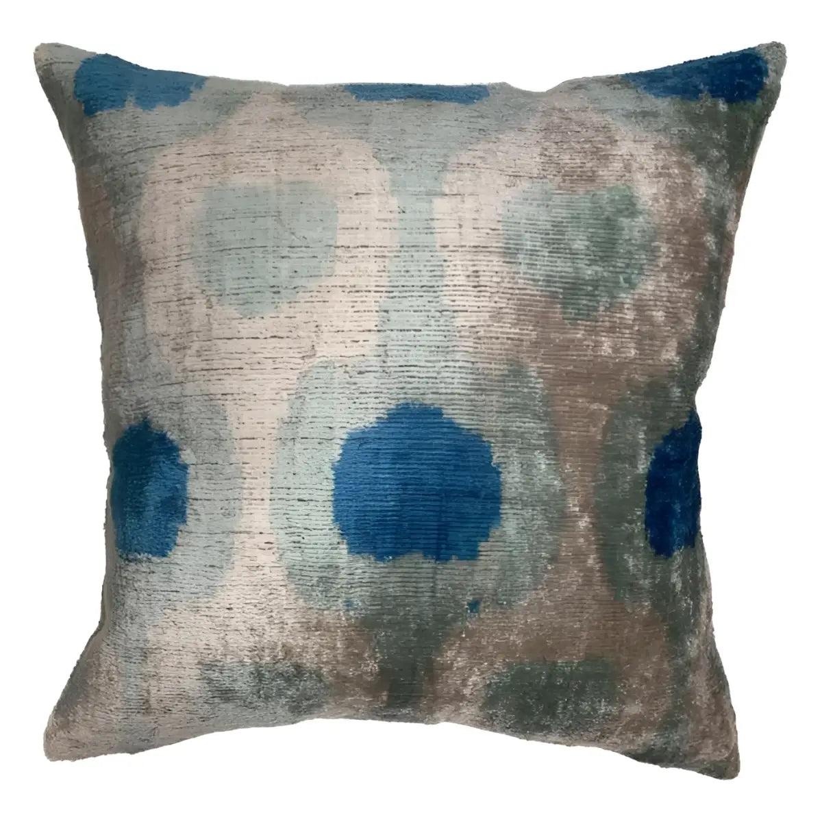 Canvello Handmade Stylish Velvet Throw Pillow - 16’’ X 16’’ - light blue - Canvello
