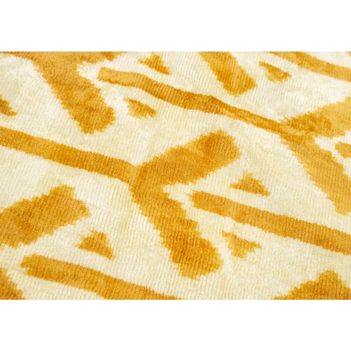 Canvello Handmade Tribal Arrow Velvet Throw Pillow in Yellow and Cream - Perfect for Bohemian and Rustic Decor - 16x24