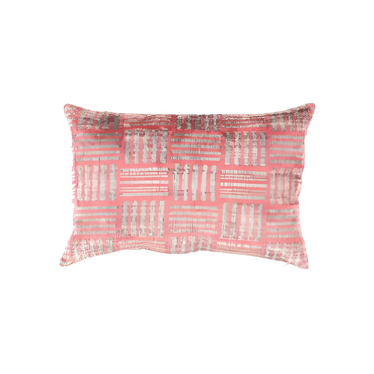 Canvello Handmade Turkish Silk Velvet Ikat pillow - 16’’x24’’ - Rose / 24”X 16” - Canvello